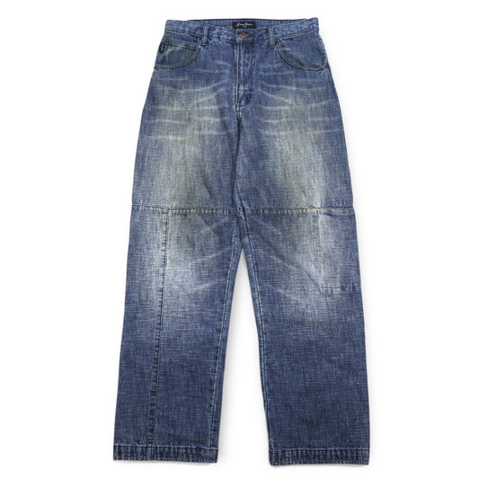 Sean John 00年代 バギー デニムパンツ ジーンズ M インディゴ ブルー コットン ユーズド加工