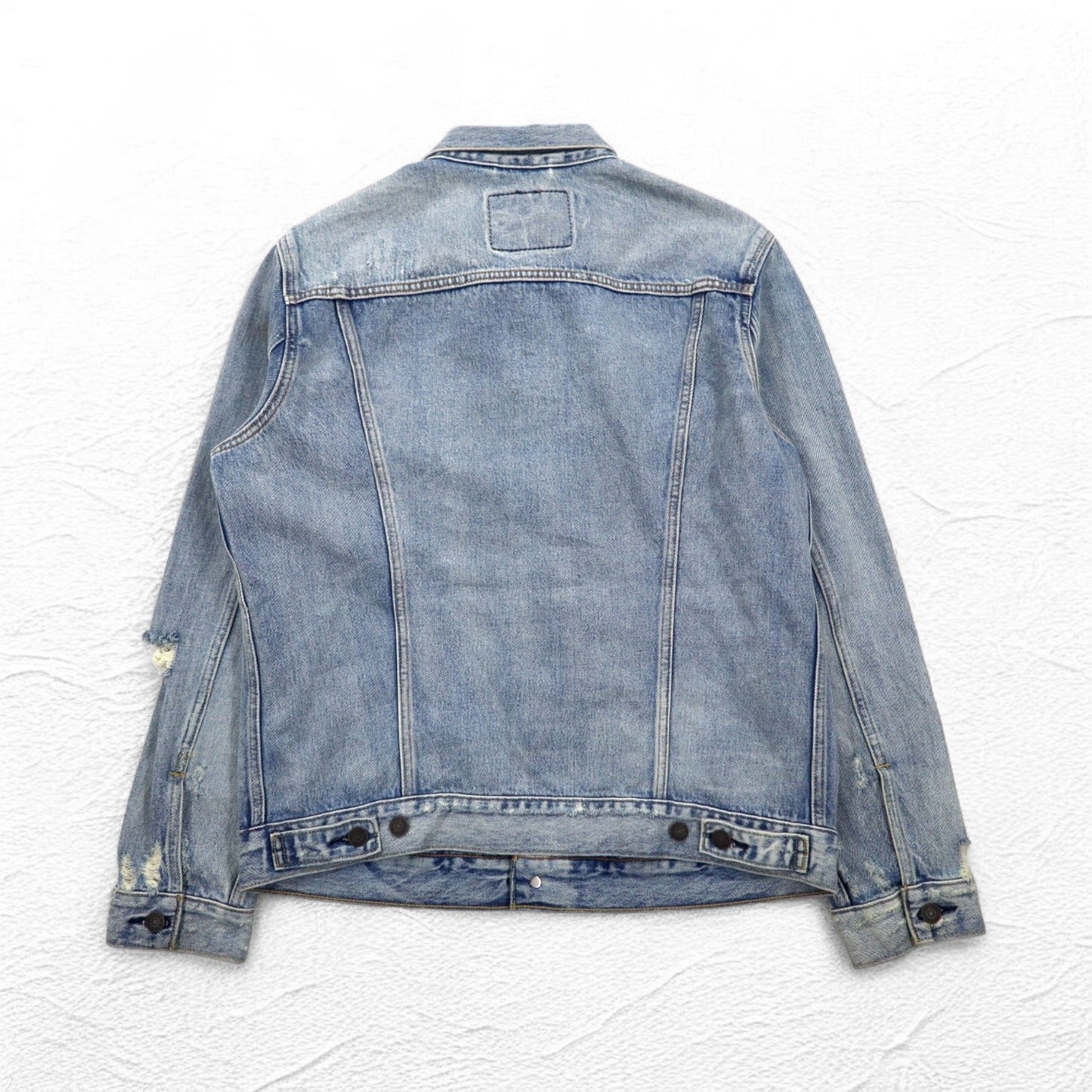 Levi's ダメージ加工 4th タイプ デニムジャケット Gジャン トラッカージャケット L インディゴ ブルー