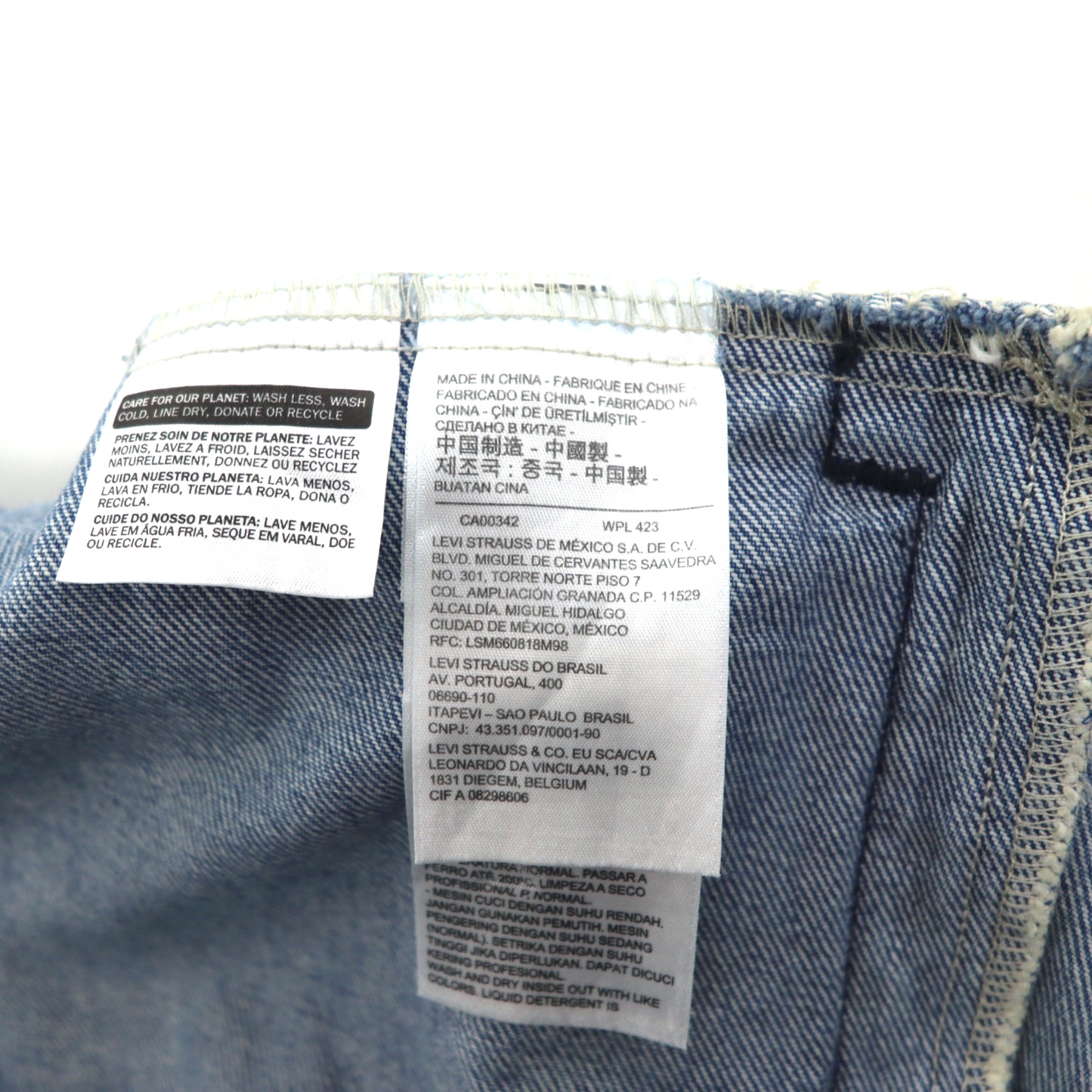 Levi's ダメージ加工 4th タイプ デニムジャケット Gジャン トラッカージャケット L インディゴ ブルー