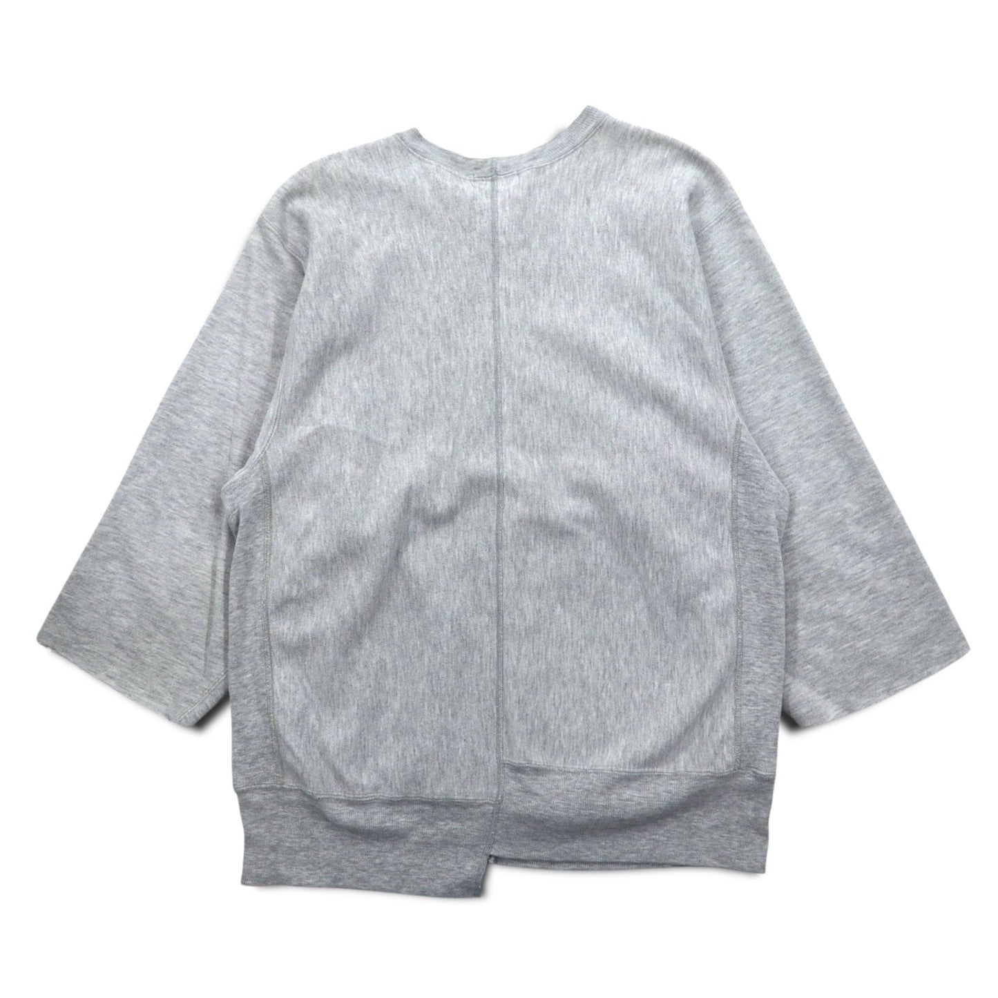 J.S.HOMESTEAD リバースウィーブ 再構築 ドッキング ブルゾン リメイク ジップアップ スウェット L カレッジプリント NOVEL CLOTHING