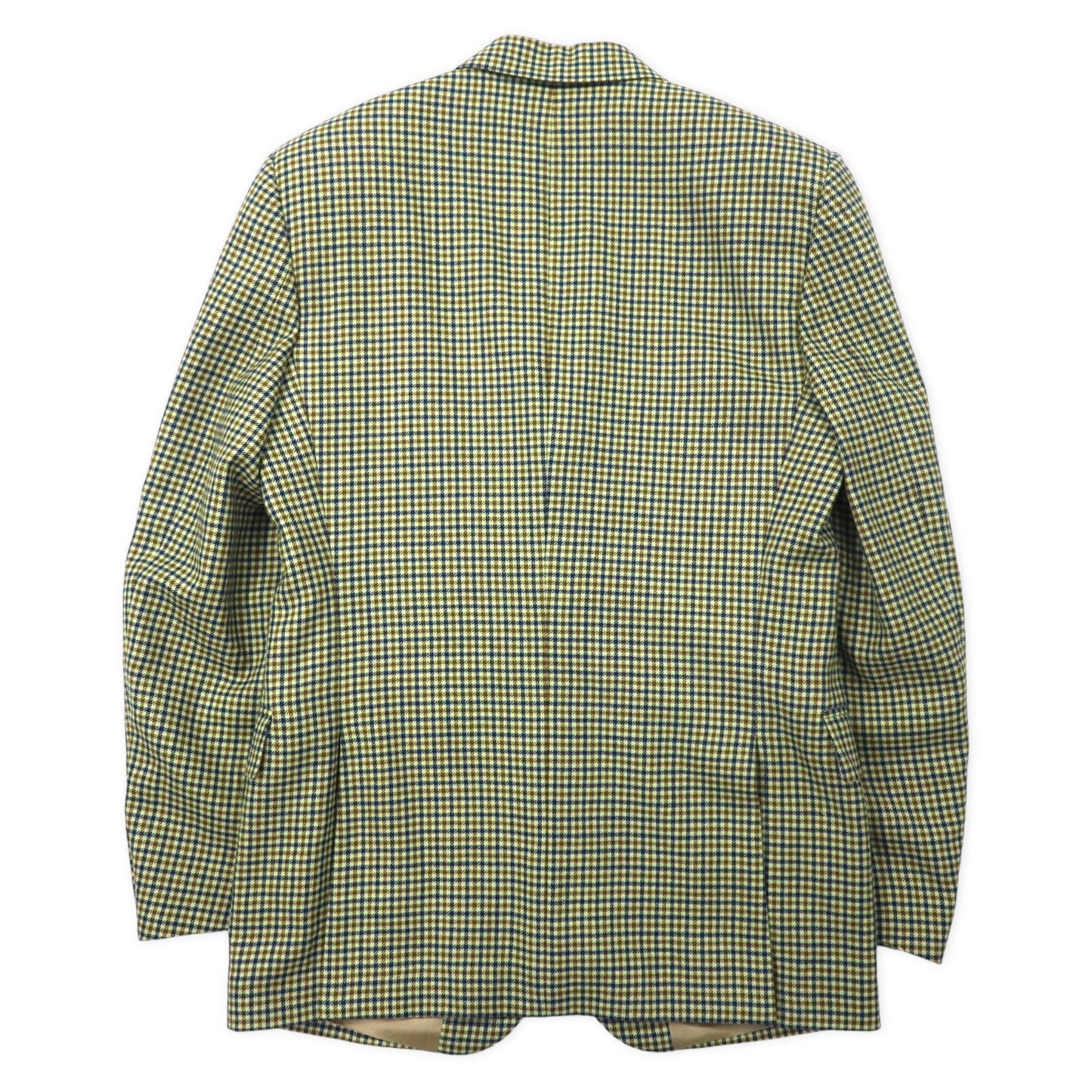 SEVENTY イタリア製 3B テーラードジャケット 46 ベージュ グレンチェック ウール