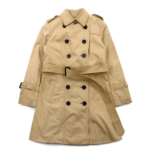 ESTNATION ダブルブレスト トレンチコート S ベージュ ライナー着脱式 ベルト付き 61-109-01-0100023