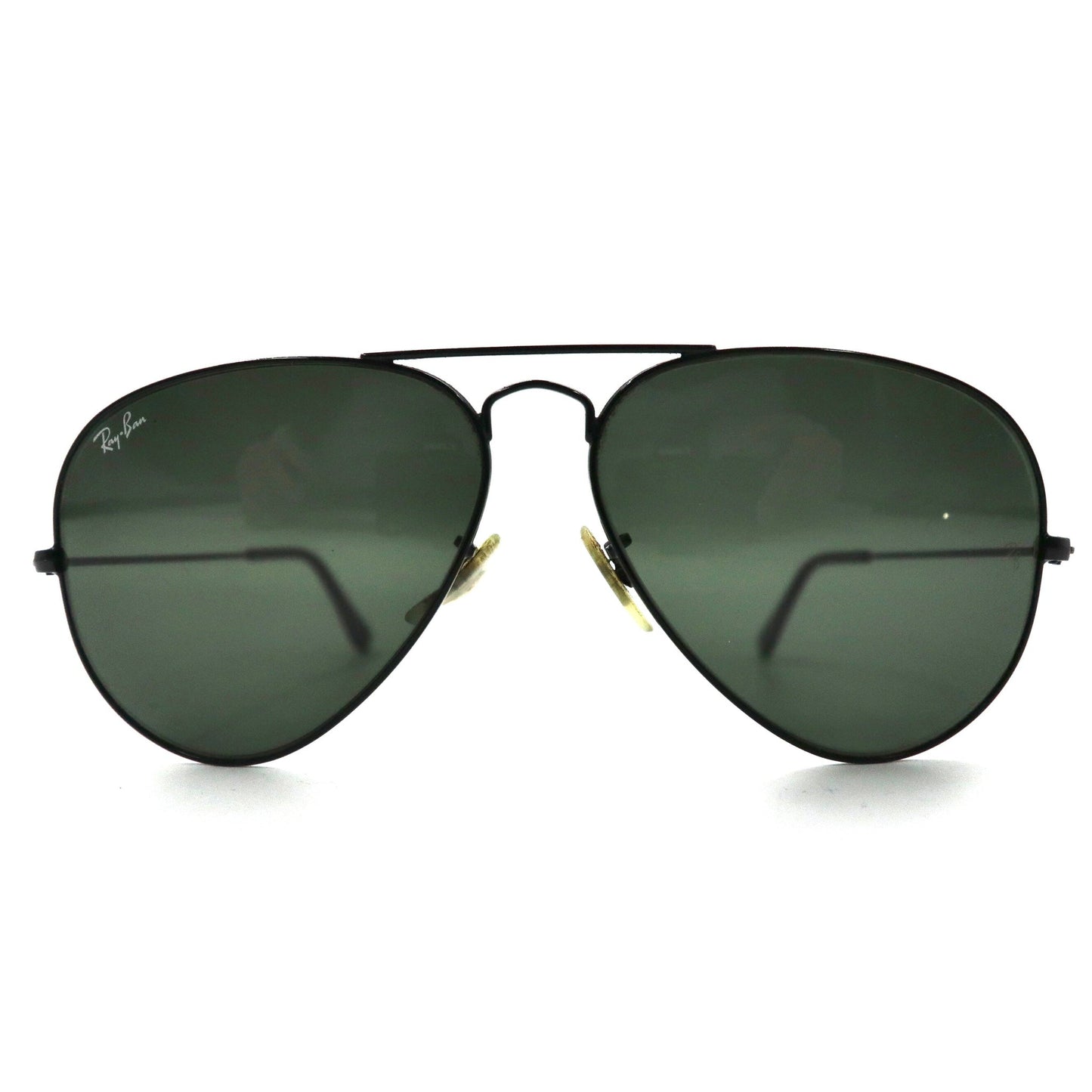 Ray-Ban サングラス ティアドロップ AVIATOR アビエーター ブラック RB3025 ダブルブリッジ LARGE METAL イタリア製
