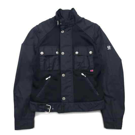 Belstaff ヨーロッパ製 ブリガンドジャケット モーターサイクル ライダースジャケット S ブラック ナイロン