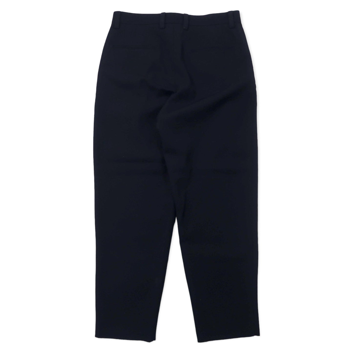 Kemit ウールタックパンツ テーパード スラックス 48 ネイビー ウール ギャバジン 0301-0209 日本製