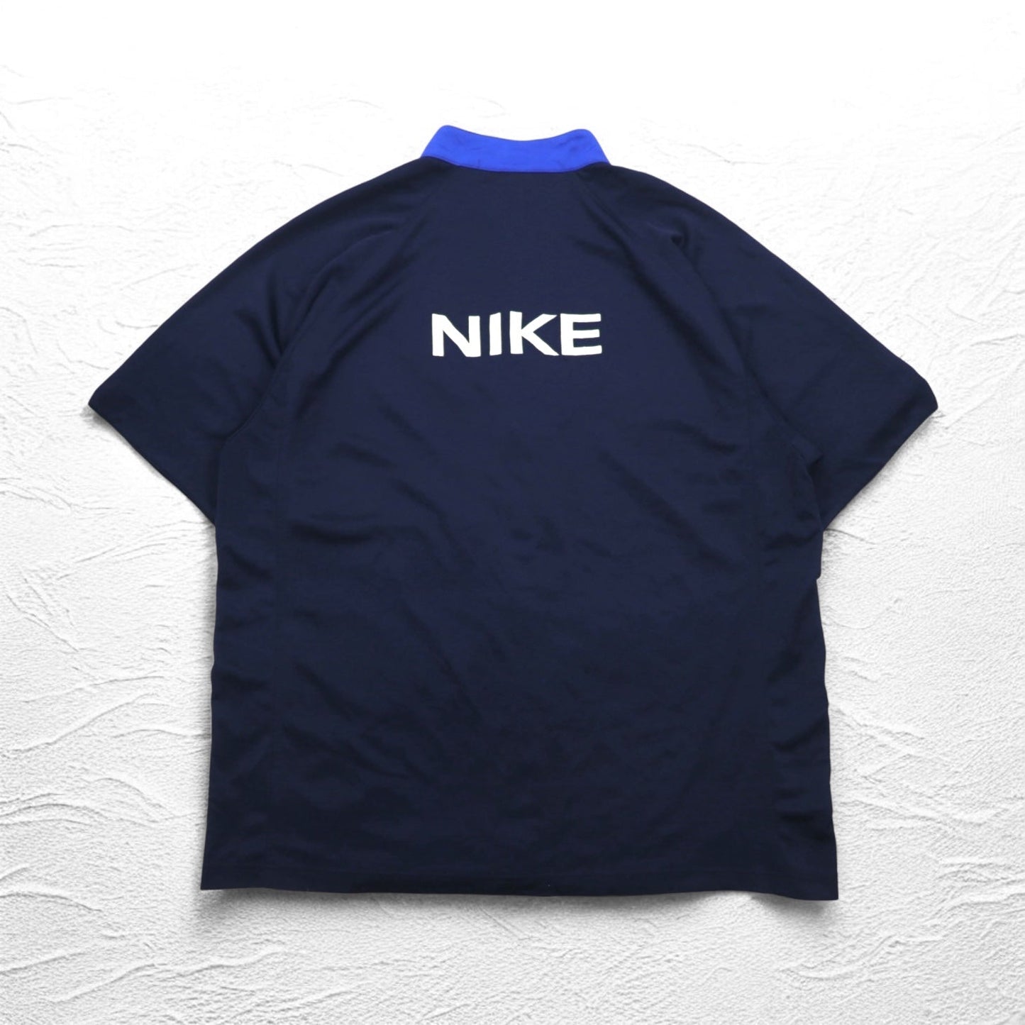 NIKE 90年代 TEAMタグ 半袖 バスケ ジャージ トラックジャケット 2XL ブルー スウォッシュ