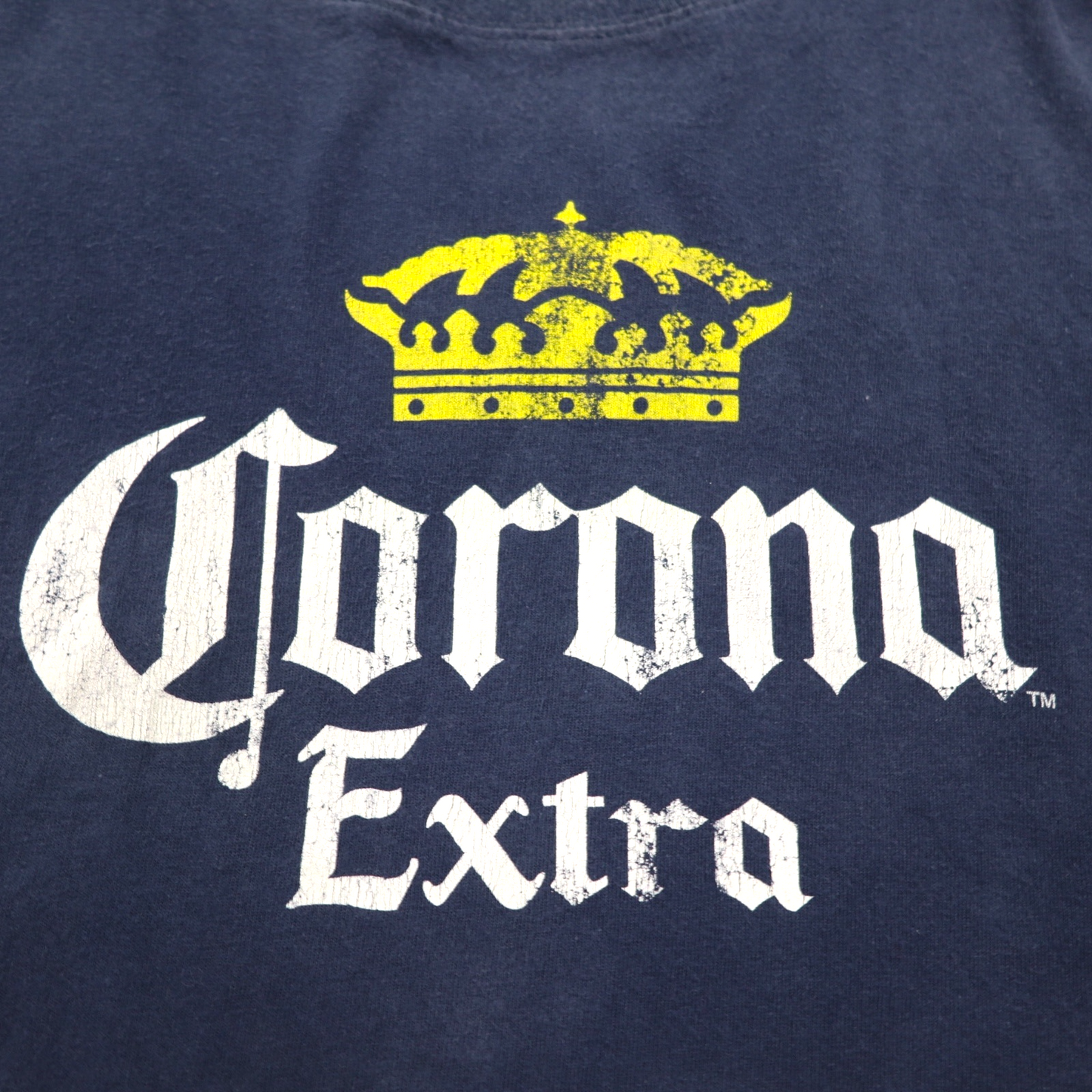 Corona Extra Beer コロナビール プリント Tシャツ 2XL ネイビー GILDAN ボディ