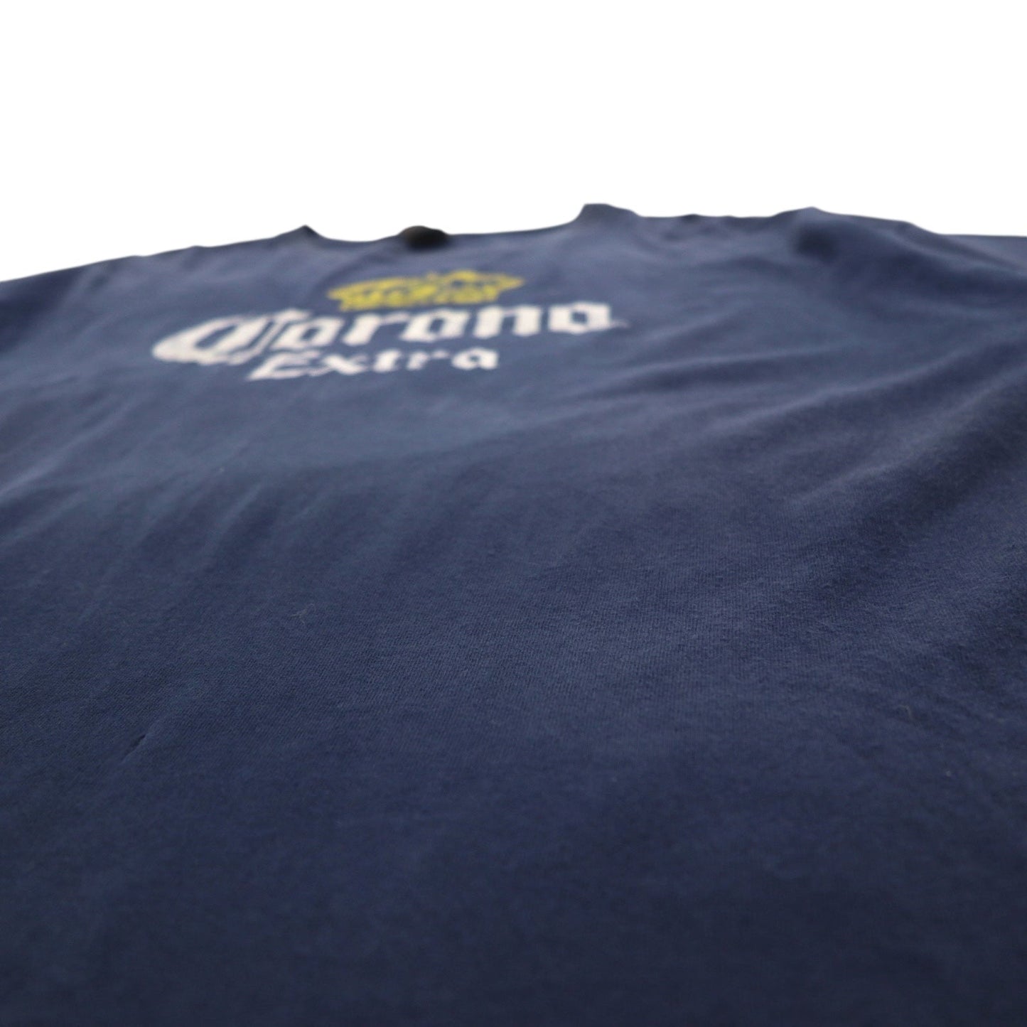 Corona Extra Beer コロナビール プリント Tシャツ 2XL ネイビー GILDAN ボディ