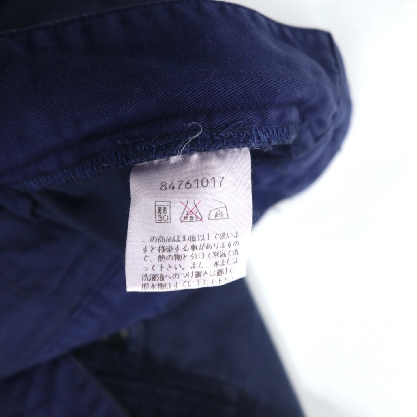 TOMMY HILFIGER タック ワイド チノパンツ M ネイビー コットン