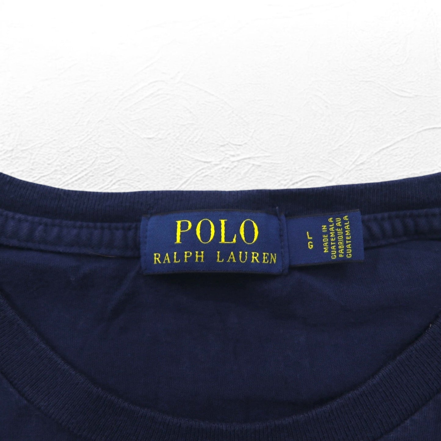 POLO RALPH LAUREN ポロベア Tシャツ L ネイビー コットン プリント