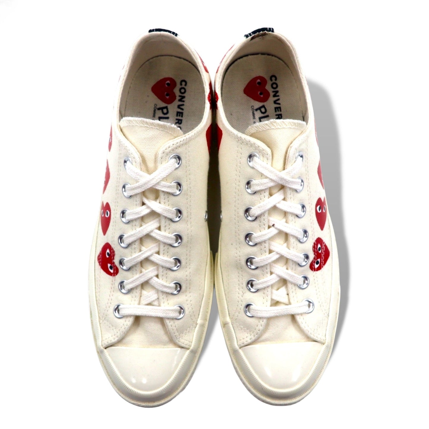 PLAY COMME des GARCONS × CONVERSE CT70 スニーカー 27cm ホワイト Chuck Taylor 70 チャックテイラー Multi Heart マルチハート 162975C