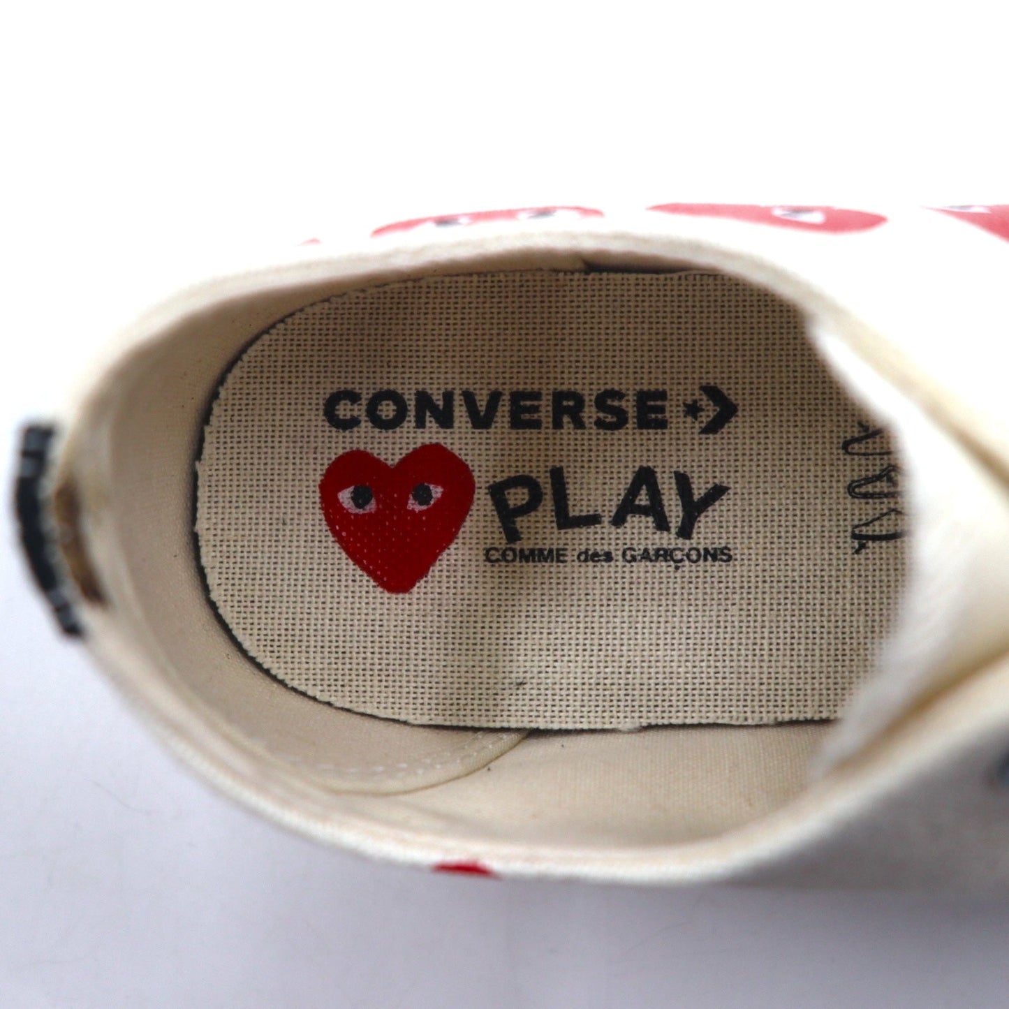PLAY COMME des GARCONS × CONVERSE CT70 スニーカー 27cm ホワイト Chuck Taylor 70 チャックテイラー Multi Heart マルチハート 162975C