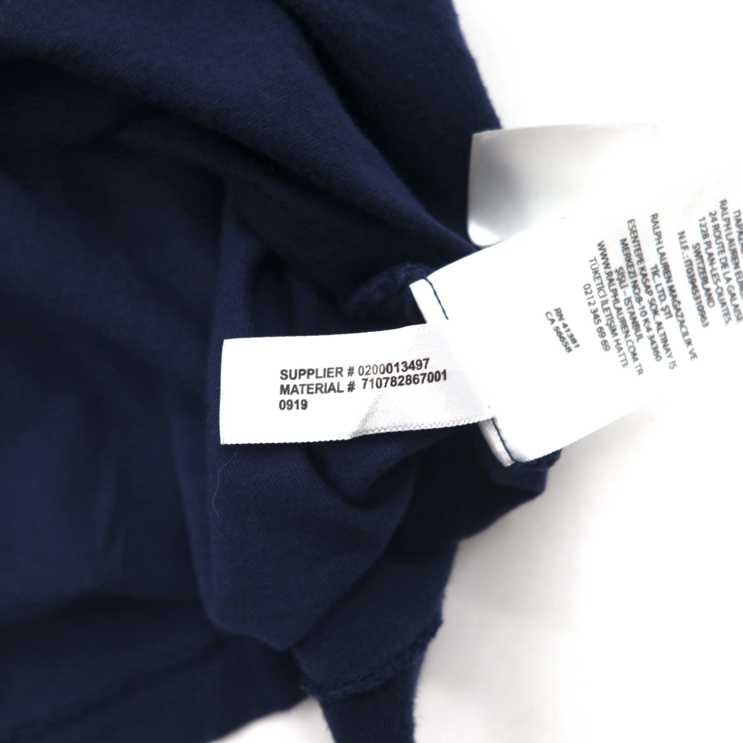 POLO RALPH LAUREN ポロベア Tシャツ L ネイビー コットン プリント