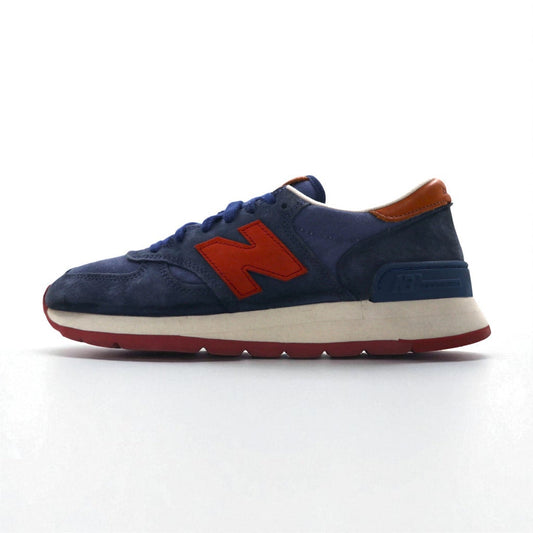 new balance USA製 M990DSA スエード スニーカー 26.5cm ネイビー ホーウィンレザー vibramソール