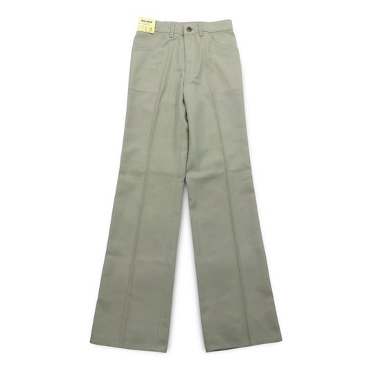 BIG JOHN 70年代 センタープレス ブーツカット フレアパンツ S ベージュ デッドストック 未使用品