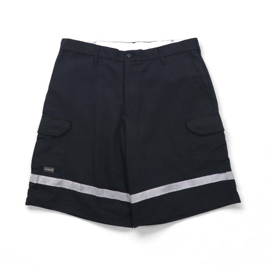 SofTwill by UniFirst リフレクター バギー ショート カーゴパンツ ワークパンツ XL ブラック 膝下丈 メキシコ製