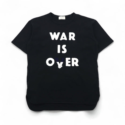 masterkey ヘヴィーオンス ビッグ Tシャツ FREE ブラック コットン WAR IS OVER フェルトワッペン 日本製