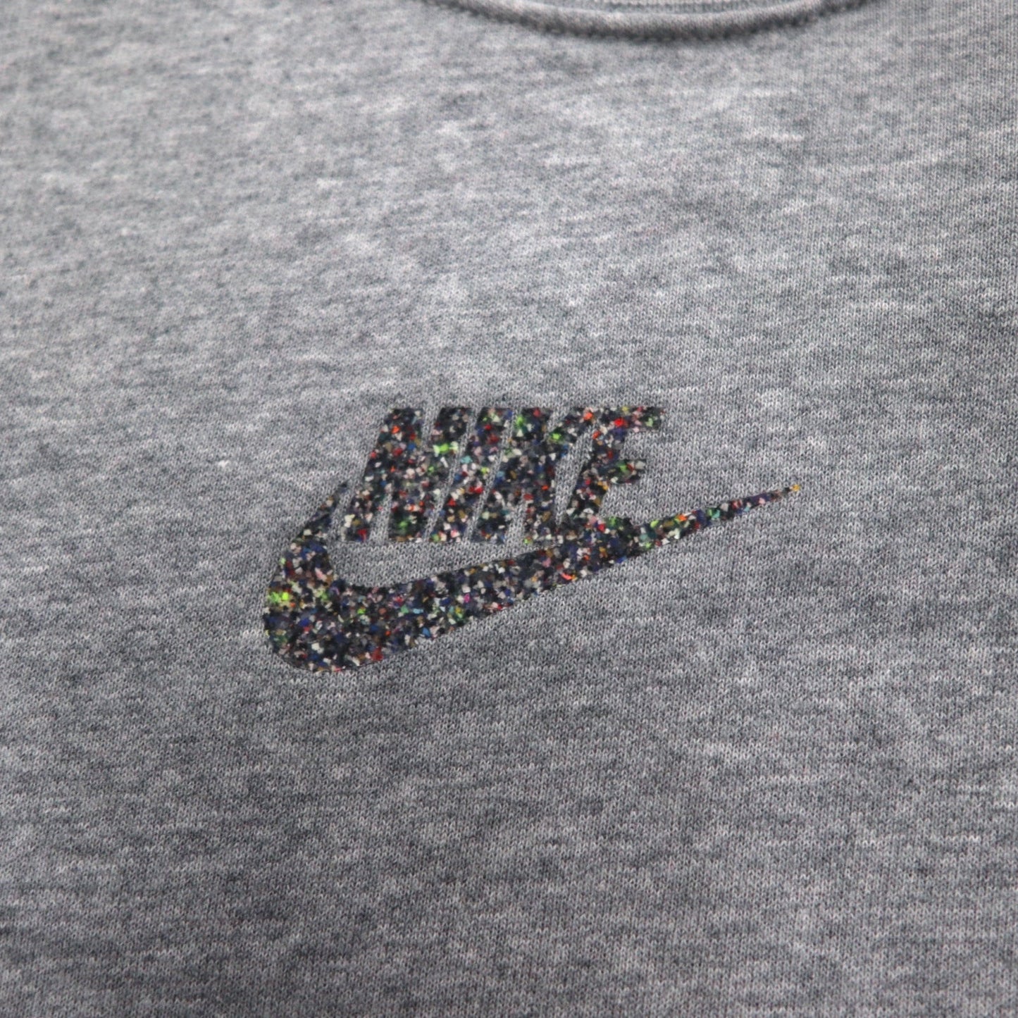 NIKE クロップド スウェット S グレー フレンチテリー センタースウォッシュ CU6404-063