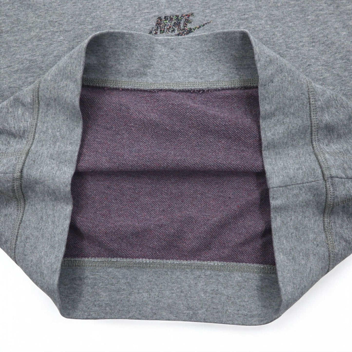 NIKE クロップド スウェット S グレー フレンチテリー センタースウォッシュ CU6404-063