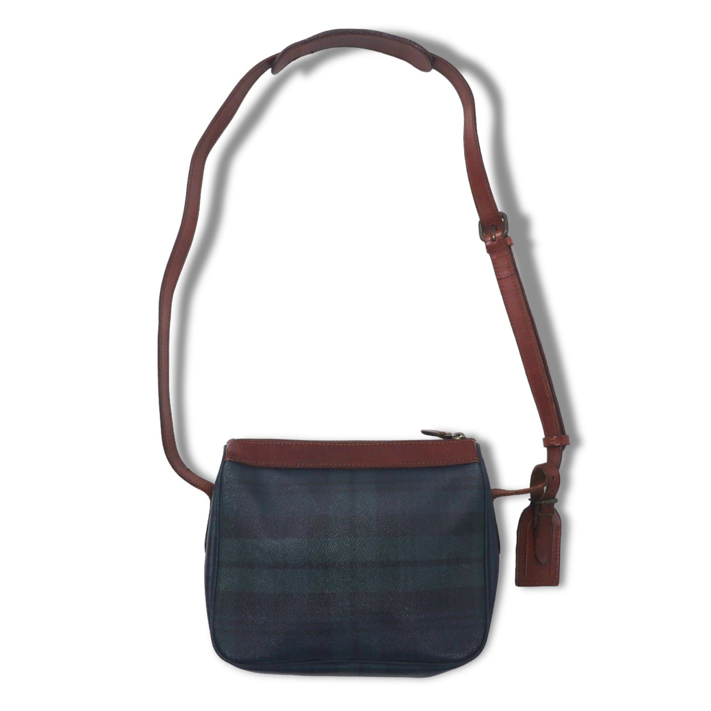 Polo Ralph Lauren ショルダーバッグ グリーン チェック PVC レザー