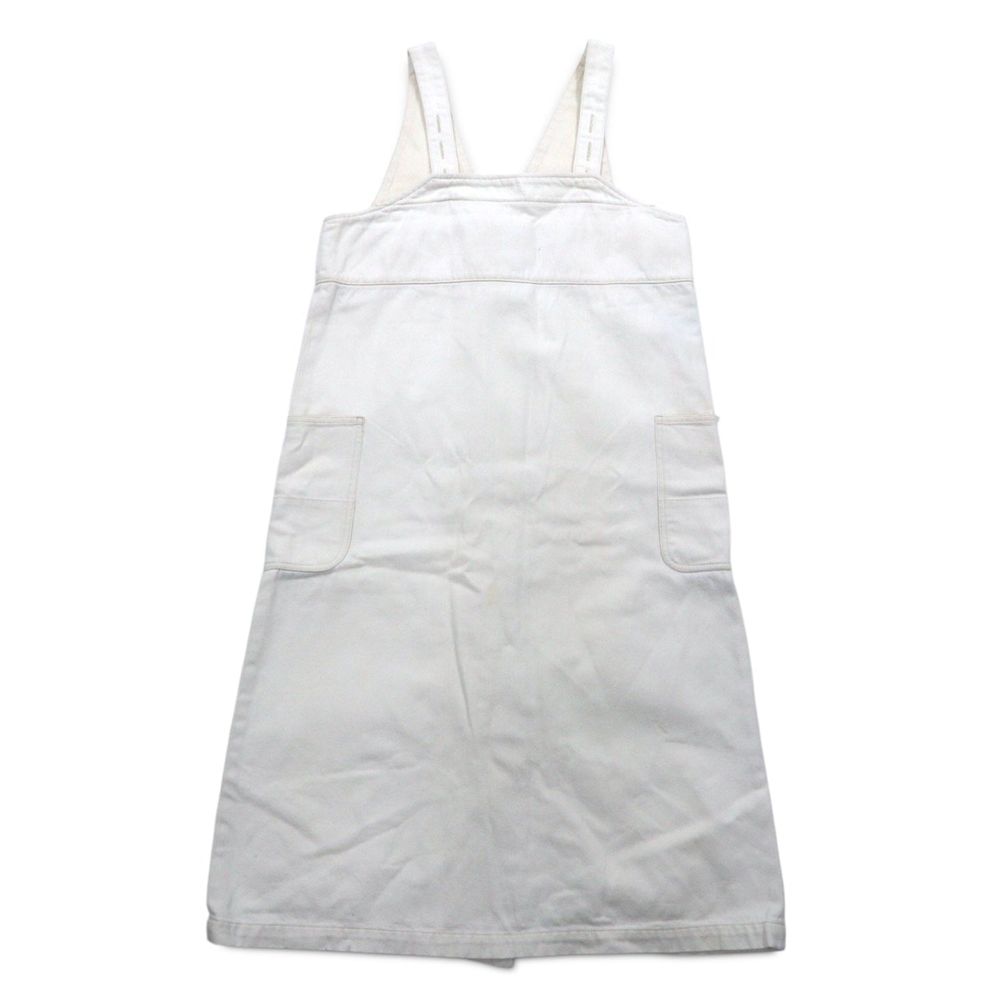 NIMES 前後 2WAY ジャンパースカート サロペット FREE ホワイト コットン NFG9508023