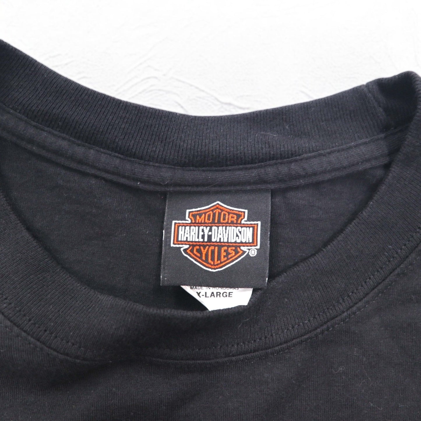 HARLEY DAVIDSON 両面プリント Tシャツ XL ブラック コットン BAD DOG