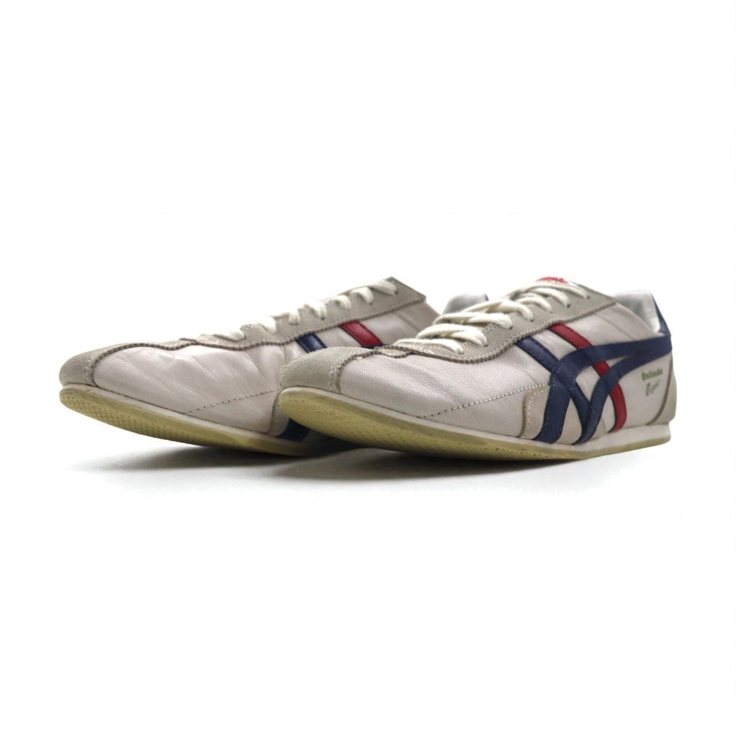 Onitsuka Tiger ランスパーク Runspark Classic CASUAL スニーカー 27.5-28cm ベージュ レザー トリコロール
