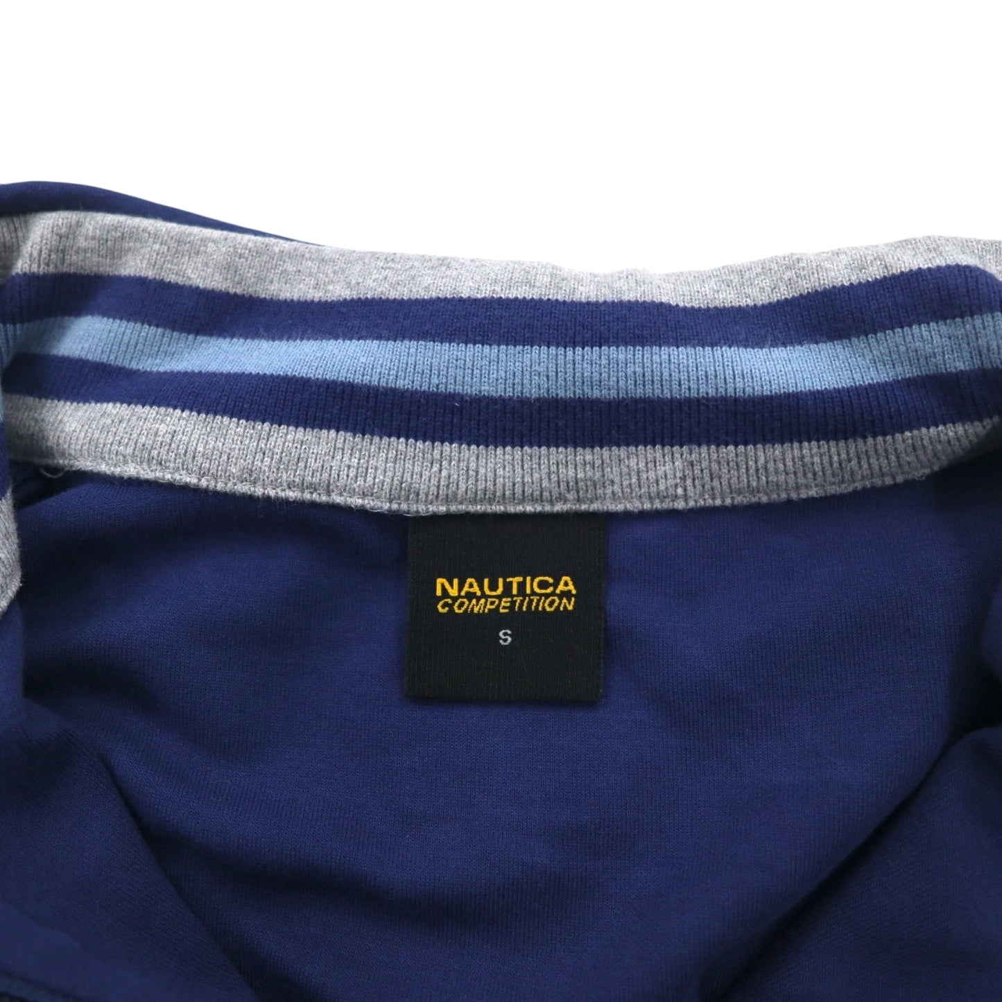 NAUTICA COMPETITION フルジップ パーカー S ブルー グレー コットン