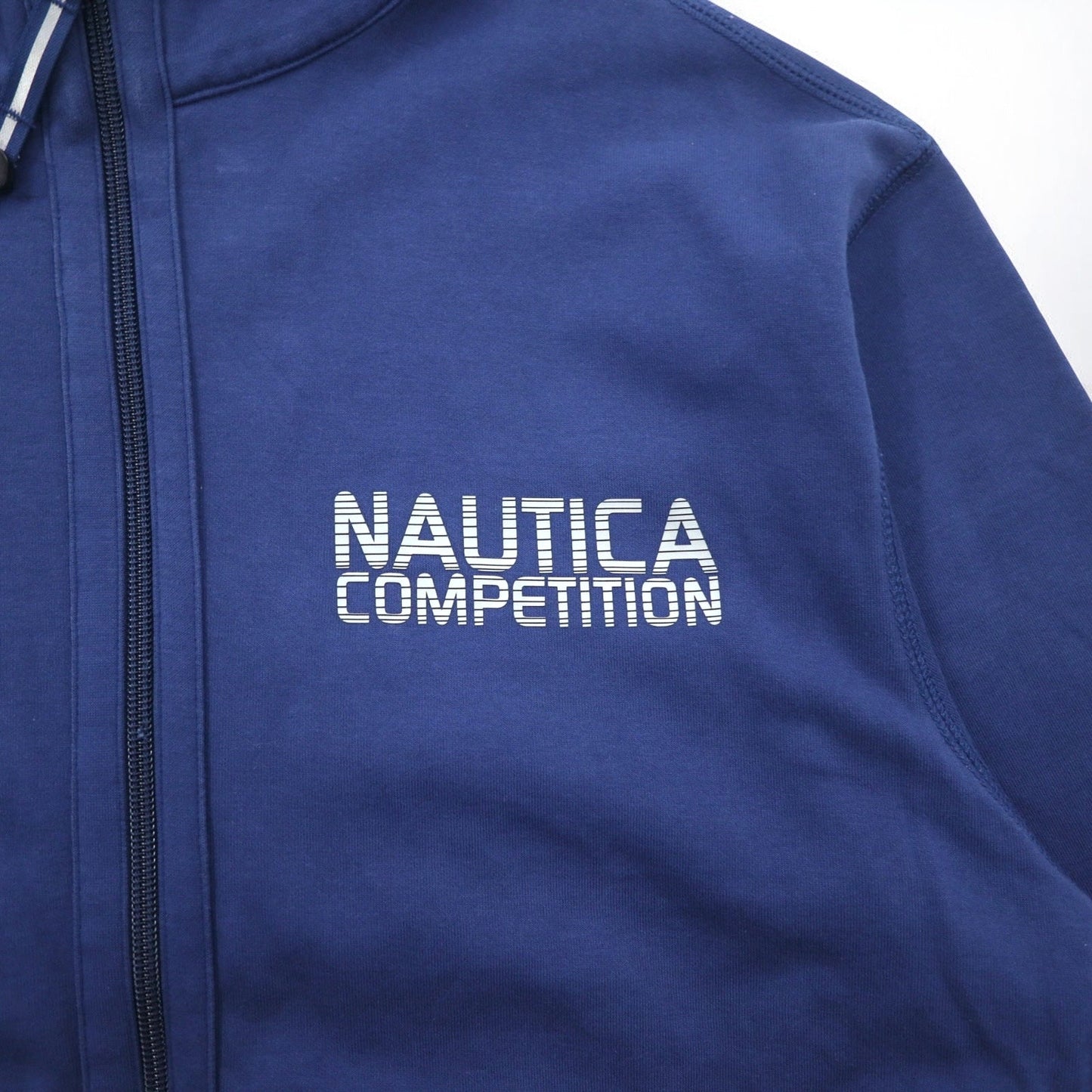 NAUTICA COMPETITION フルジップ パーカー S ブルー グレー コットン