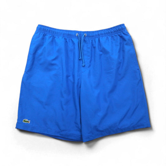 LACOSTE SPORT ソリッド ダイアモンド タフタ ショートパンツ ハーフパンツ XL ブルー ワンポイントロゴ スポーツ テニス GH353T