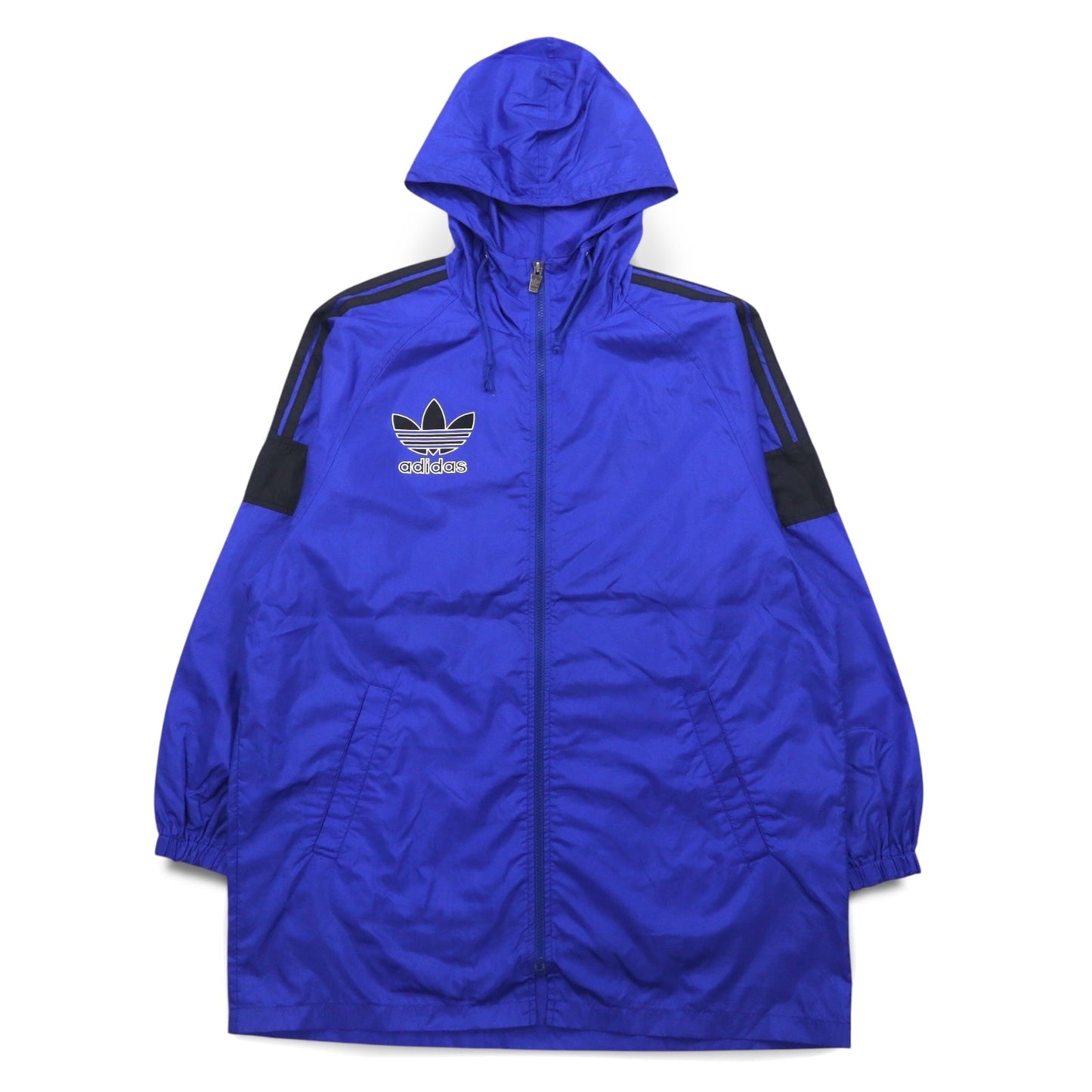 adidas 90年代 デサント社製 トレフォイルロゴ シェルパーカー レインジャケット M-L ナイロン 撥水 日本製