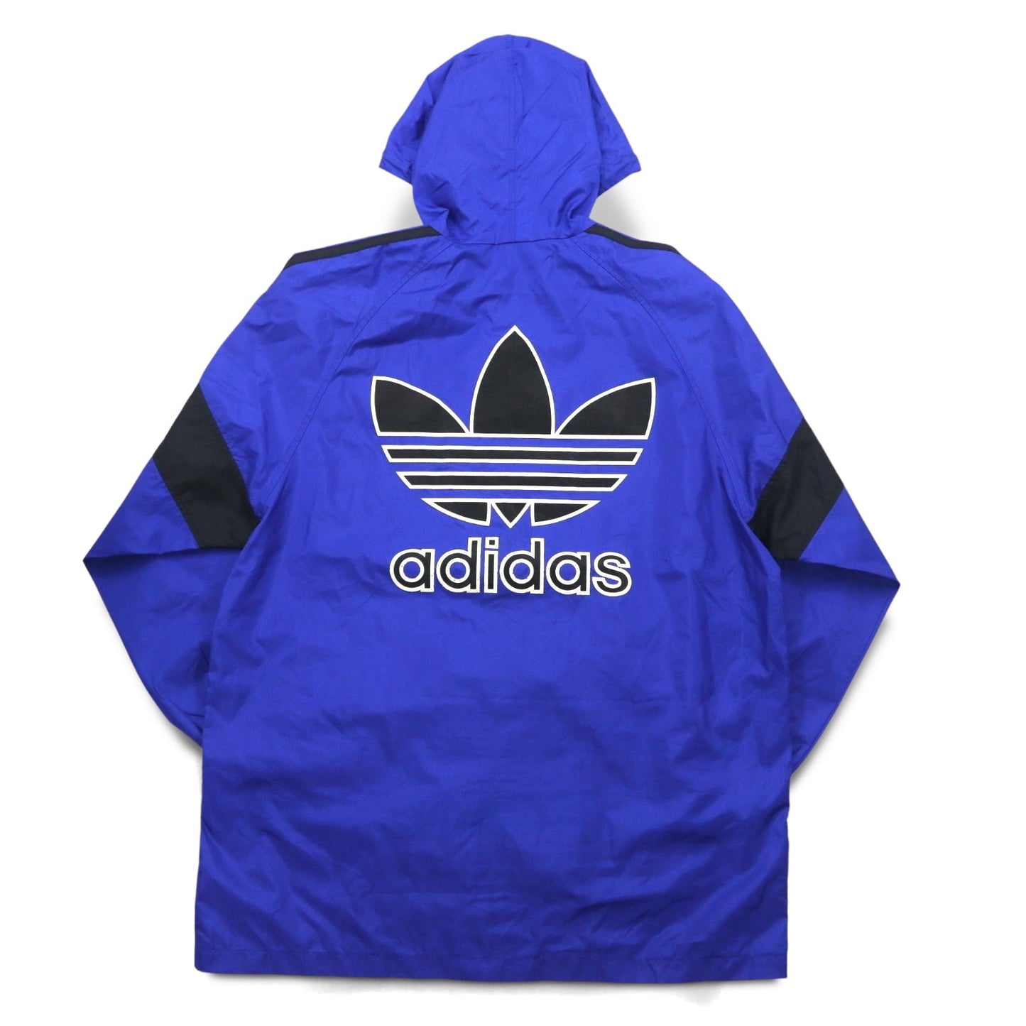 adidas 90年代 デサント社製 トレフォイルロゴ シェルパーカー レインジャケット M-L ナイロン 撥水 日本製