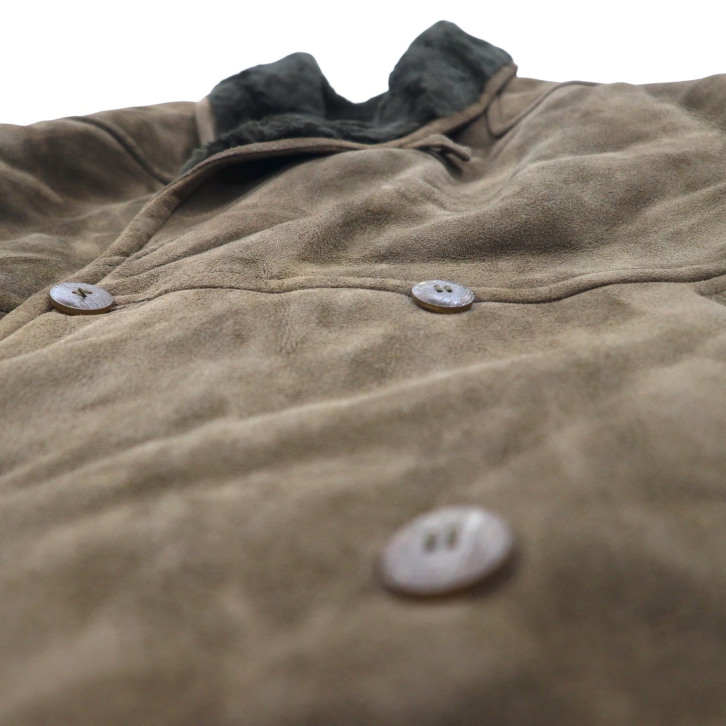 Elisa Sori Made in Italy Shearling Sheepskin Coat ショールカラー ムートンコート XL ブラウン シアリング レザー シープスキン