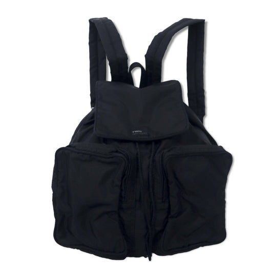 Y'SACCS POUR FEMME ( YOHJI YAMAMOTO ) ナイロン ミニリュック 巾着 ブラック 日本製