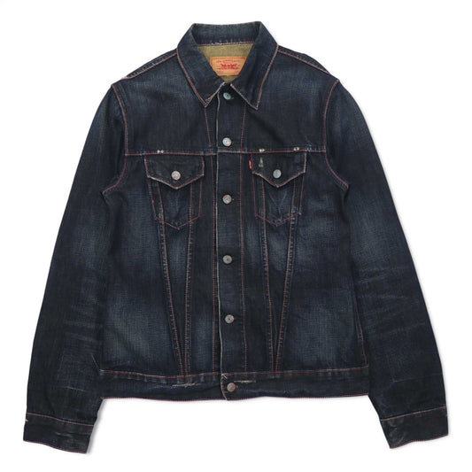 Levi's 00年代 70505 4th タイプ デニムジャケット Gジャン XL インディゴ ブルー ダメージ加工