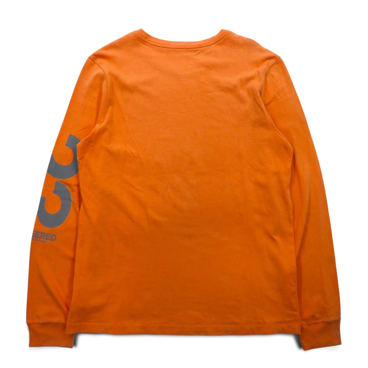 JORDAN BRAND ( NIKE ) ロングスリーブTシャツ ロンT L オレンジ ナンバリング リフレクタープリント BQ5533-850