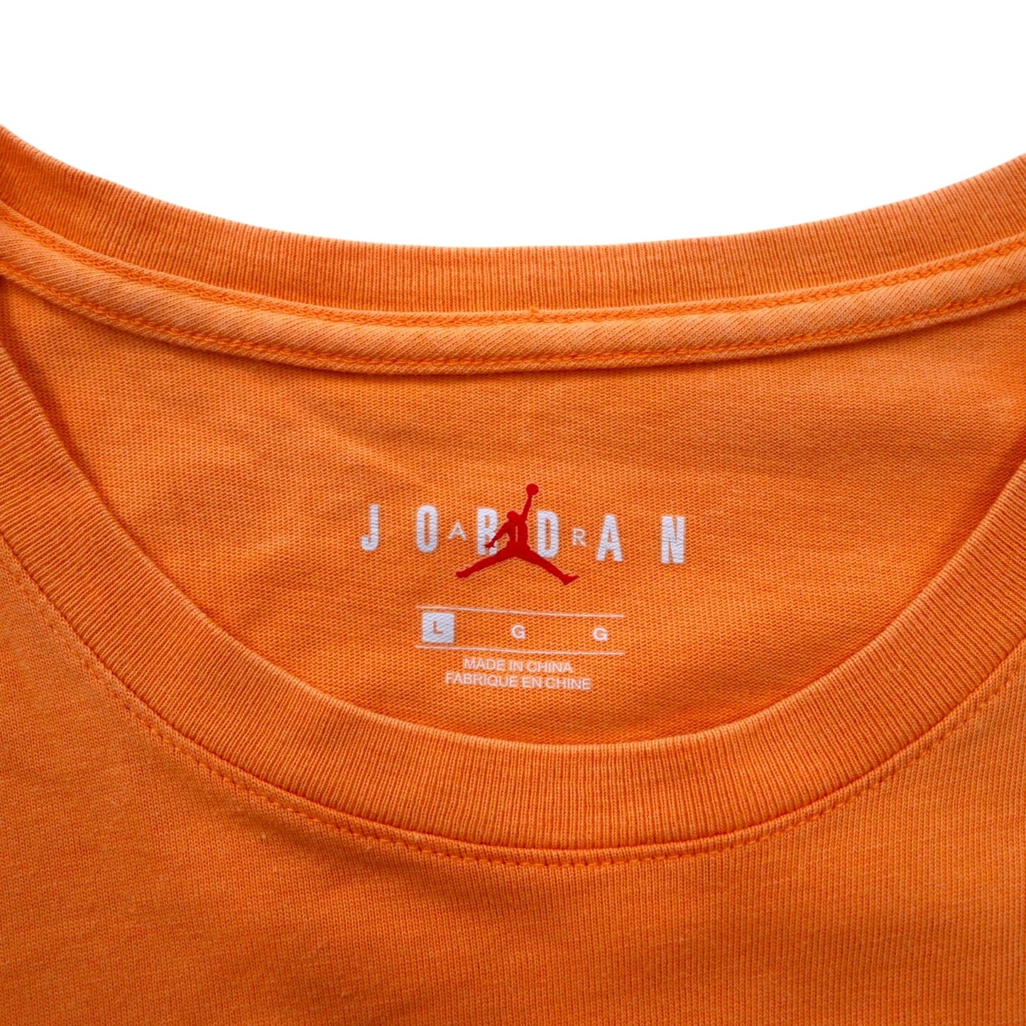 JORDAN BRAND ( NIKE ) ロングスリーブTシャツ ロンT L オレンジ ナンバリング リフレクタープリント BQ5533-850