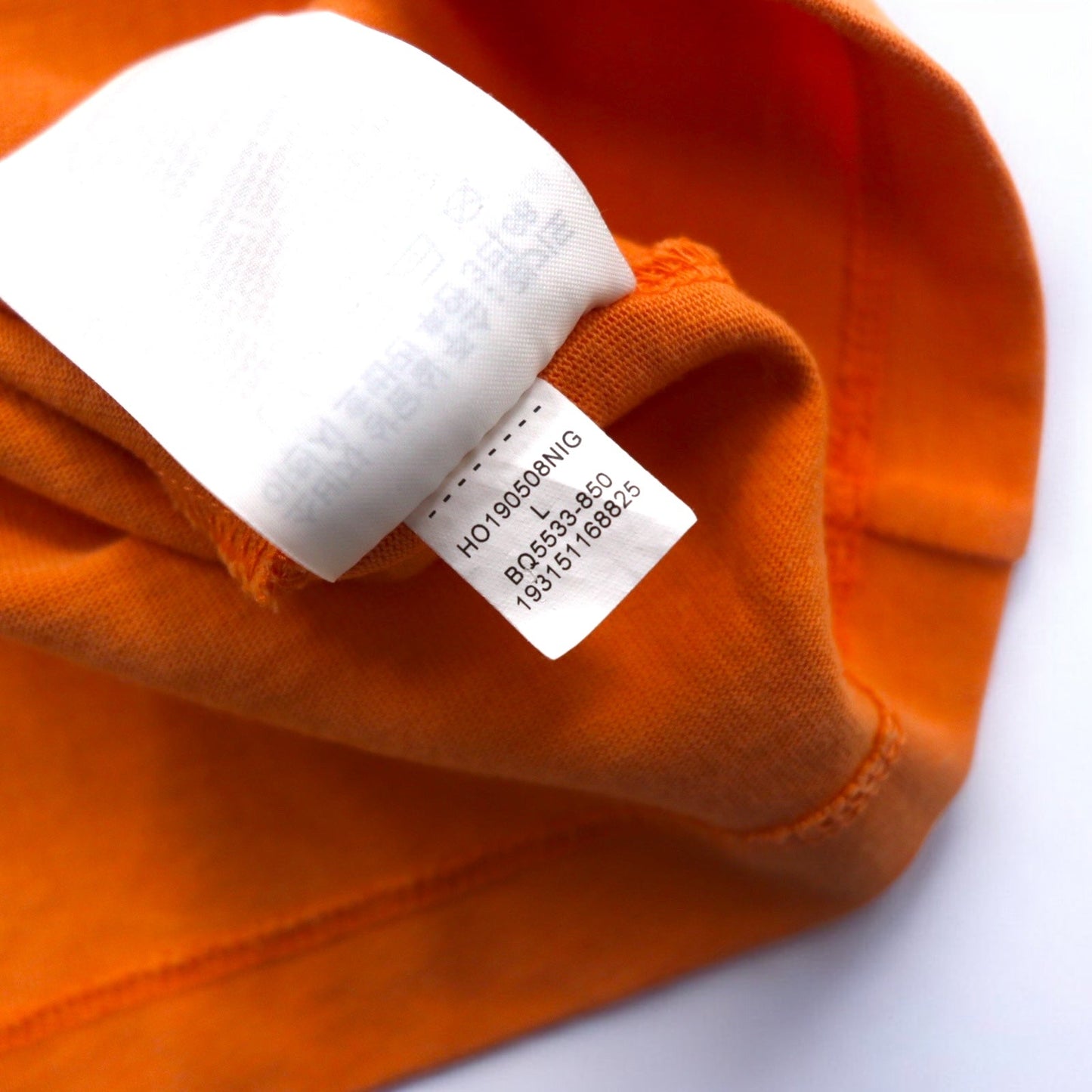 JORDAN BRAND ( NIKE ) ロングスリーブTシャツ ロンT L オレンジ ナンバリング リフレクタープリント BQ5533-850