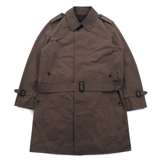 SANYO ソロテックス ミリタリー トレンチコート M カーキ チンストラップ エポレット ベルト付き
