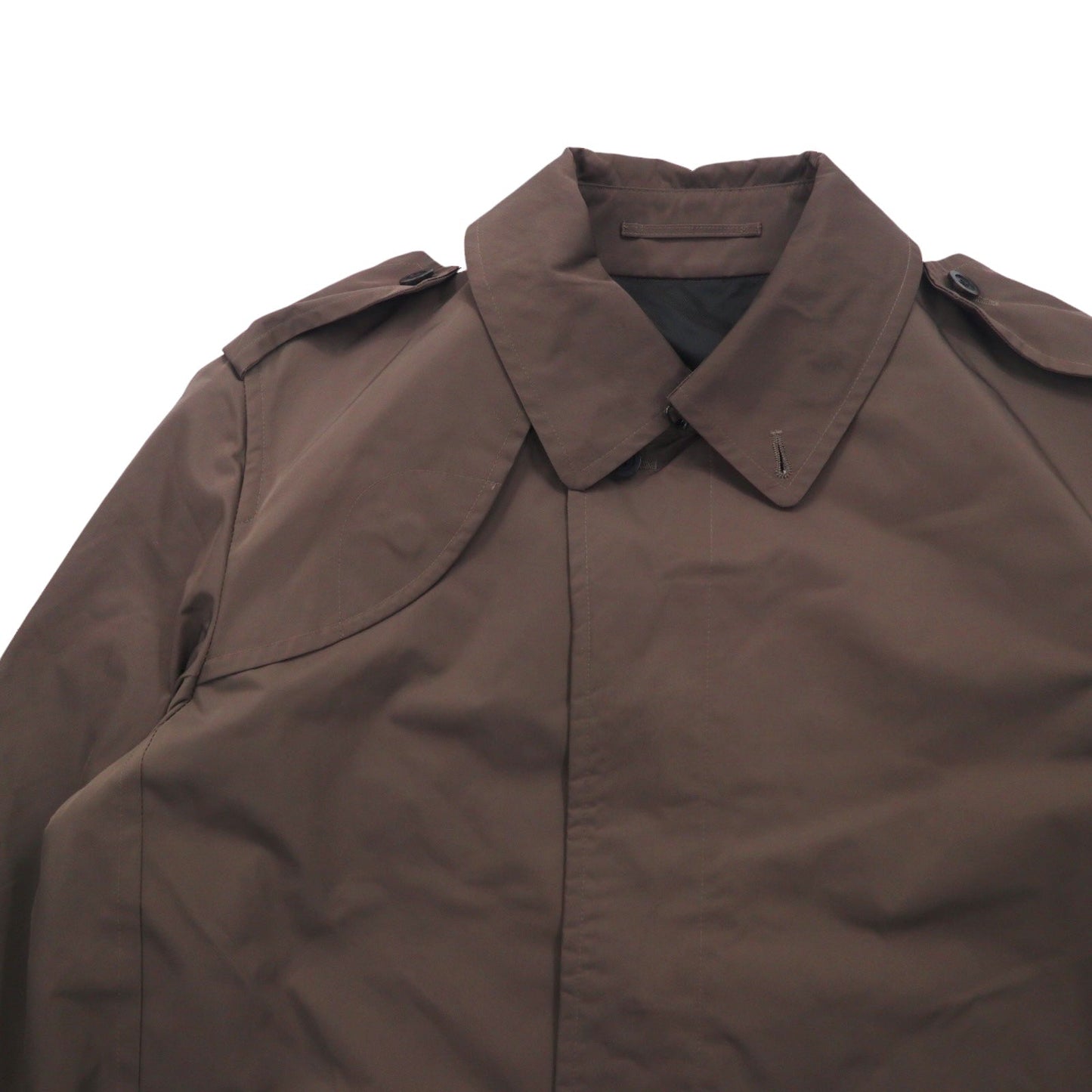 SANYO ソロテックス ミリタリー トレンチコート M カーキ チンストラップ エポレット ベルト付き