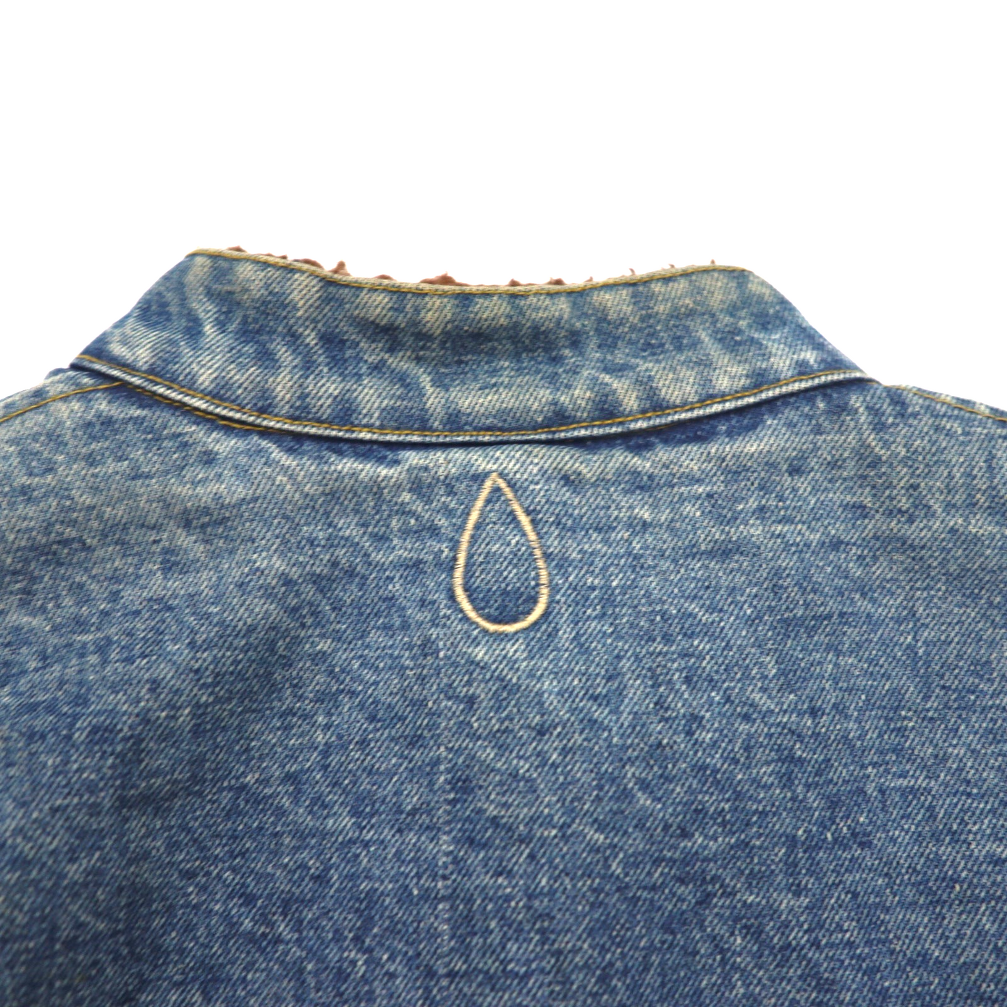 MASH × Phatee チベタンジャケット リバーシブル 作務衣 ボア デニムジャケット M ブルー ブラウン