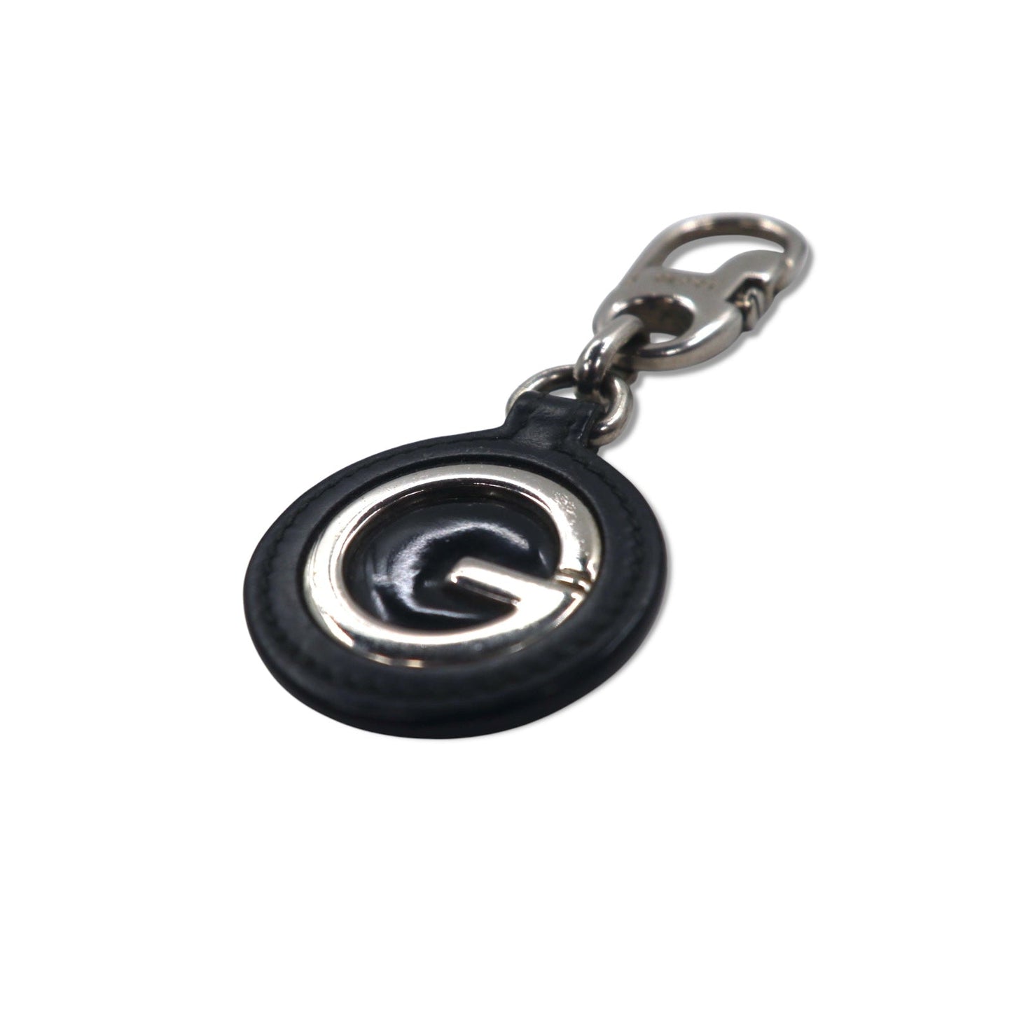 GUCCI イタリア製 キーリング キーホルダー チャーム レザー Gロゴ