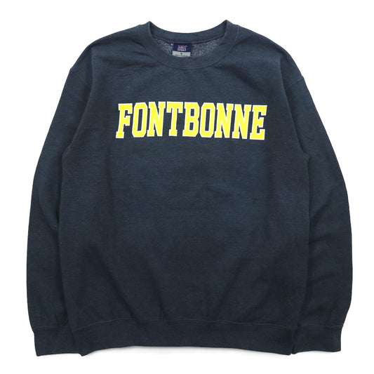 MV SPORT 90年代 カレッジプリント スウェット M グレー コットン 裏起毛 FONTBONNE