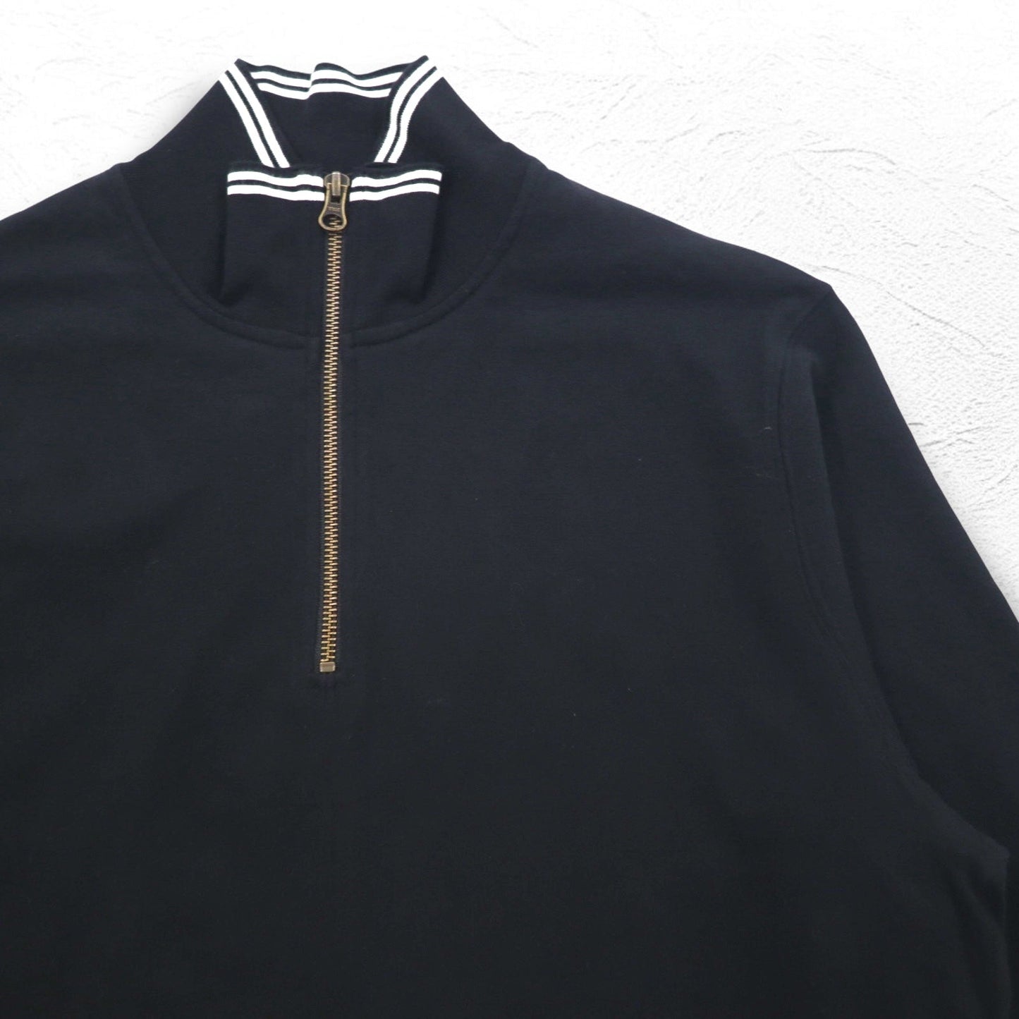 Polo by Ralph Lauren ハーフジップ トップス L ブラック コットン スモールポニー刺繍 未使用品