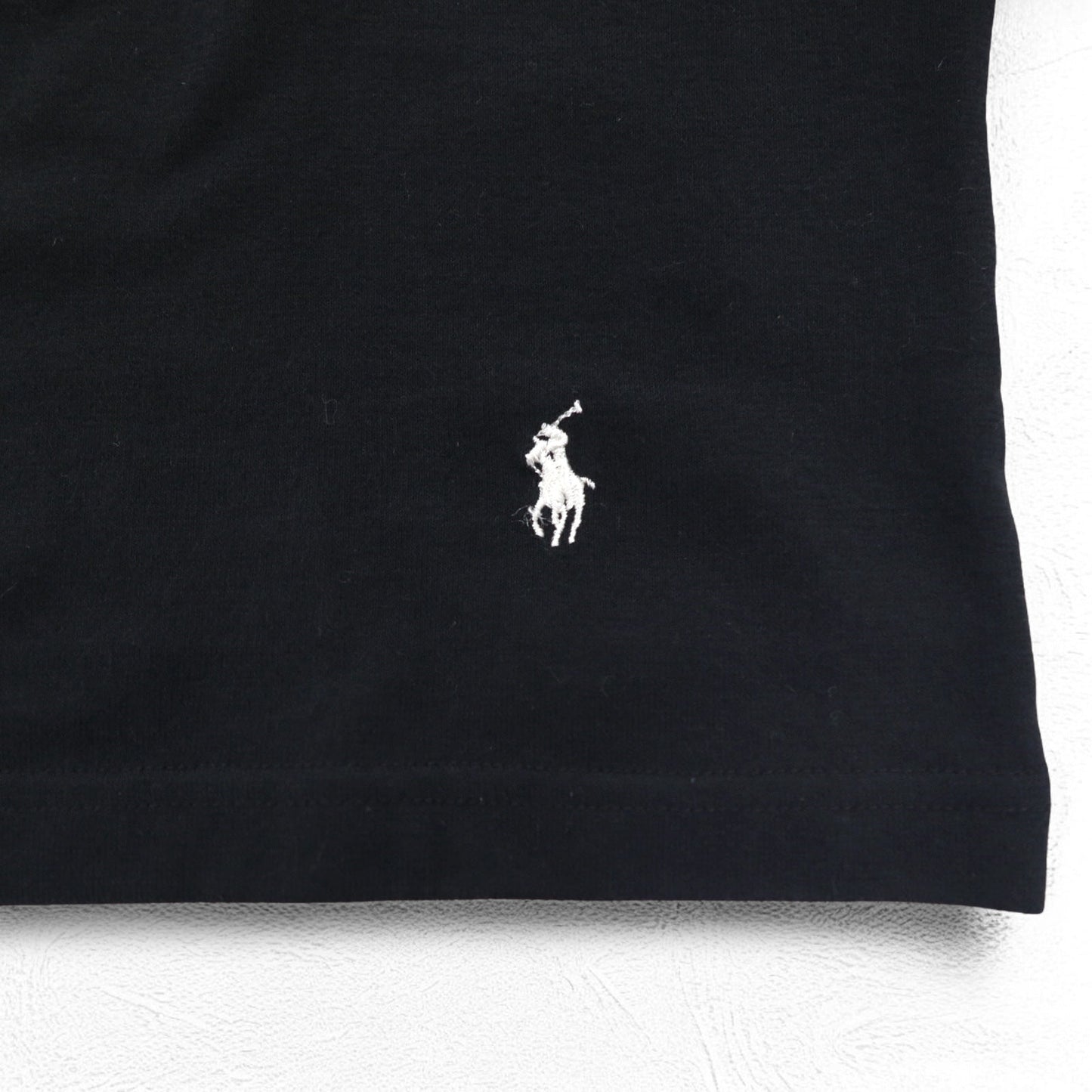 Polo by Ralph Lauren ハーフジップ トップス L ブラック コットン スモールポニー刺繍 未使用品