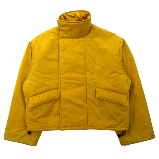 whowhat インサレーションジャケット M イエロー チベット ブルゾン TIBET BLOUSON ボックスシルエット 日本製