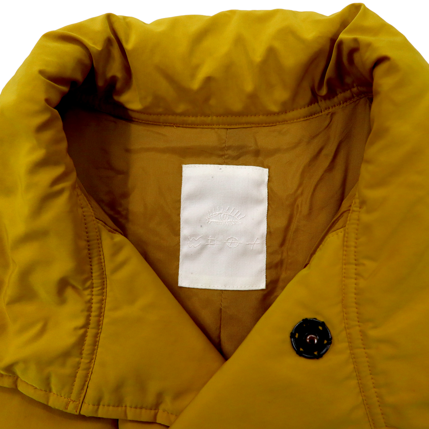 whowhat インサレーションジャケット M イエロー チベット ブルゾン TIBET BLOUSON ボックスシルエット 日本製