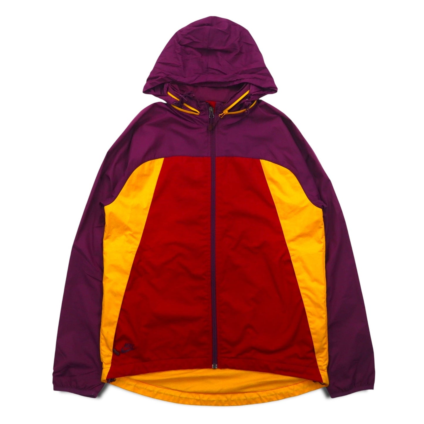 NIKE フード収納式 シェルジャケット ナイロンパーカー M マルチカラー ポリエステル