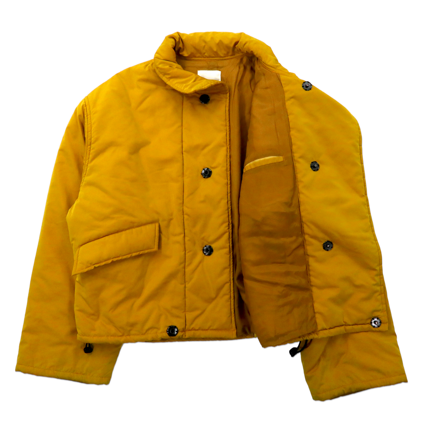 whowhat インサレーションジャケット M イエロー チベット ブルゾン TIBET BLOUSON ボックスシルエット 日本製