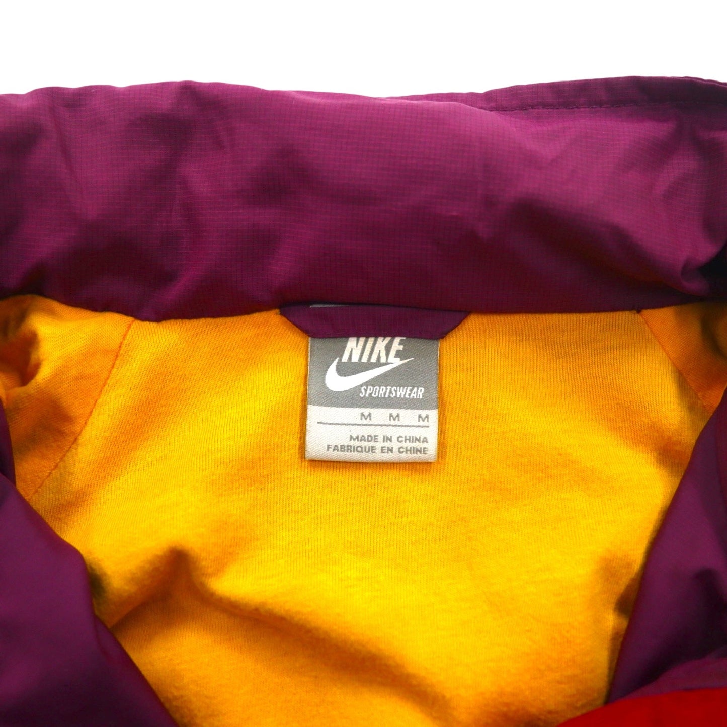 NIKE フード収納式 シェルジャケット ナイロンパーカー M マルチカラー ポリエステル